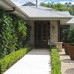 Formal landscaping front entrance